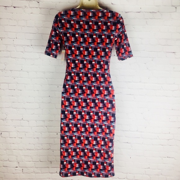 SOFT Knit LuLaRoe Julia T shirt Dress EASY & COMFY sheath size XXS 00-2 form fit - Picture 5 of 9